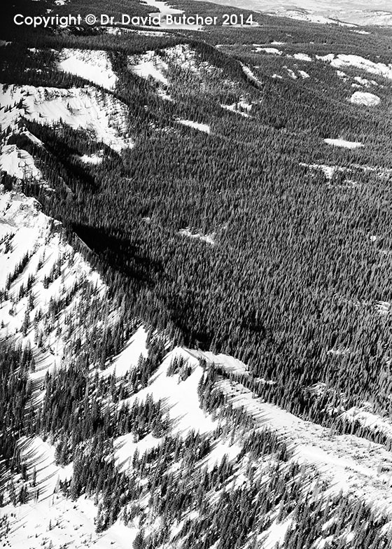 Mount Zirkel Wilderness from the Air