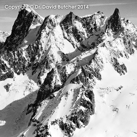 Grandes Jorasses from Aiguille du Midi