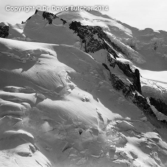 Mont Blanc and Mont maudit from Aiguille du Midi