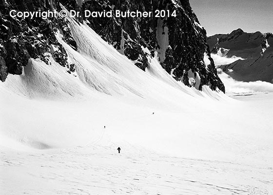 Allalinhorn Snow Chutes