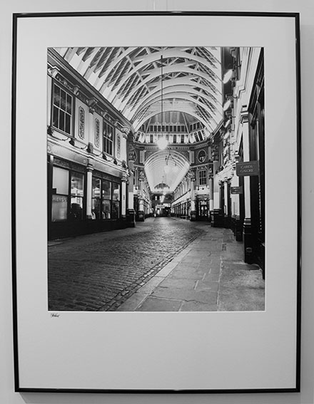 Leadenhall Market at Night, framed