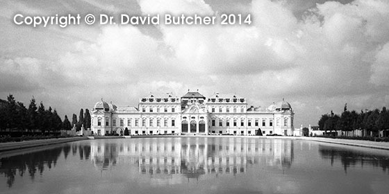 Vienna Upper Belvedere Reflections, panoramic