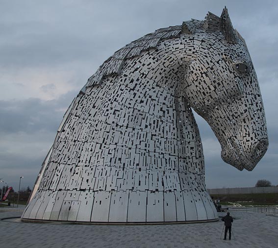 Kelpies After Sunset