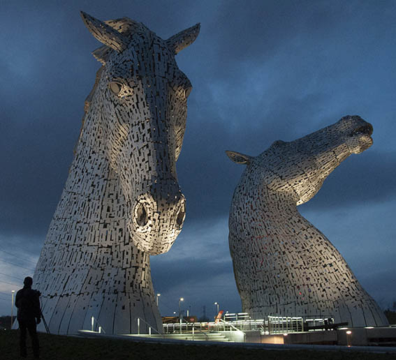 Kelpies at Dusk